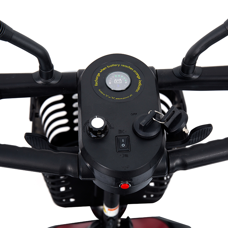 YL-07 Opvouwbare elektrisch aangedreven scootmobiel met 4 wielen en mand