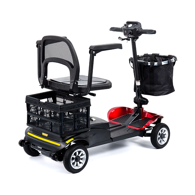 YL-02 Lichtgewicht scootmobiel met 4 wielen voor senioren, met een 360° draaibare stoel