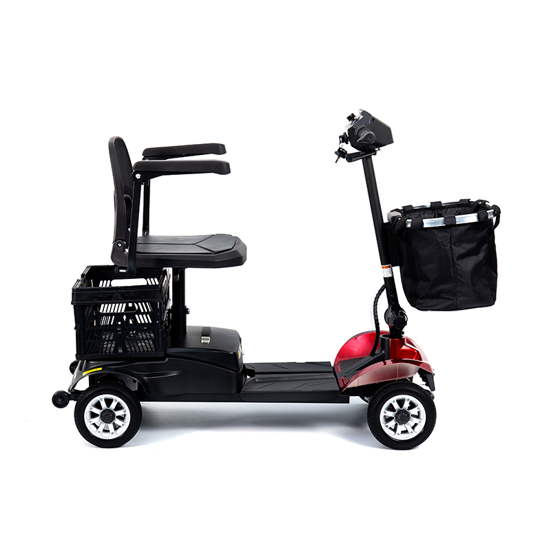 YL-02 Lichtgewicht scootmobiel met 4 wielen voor senioren, met een 360° draaibare stoel