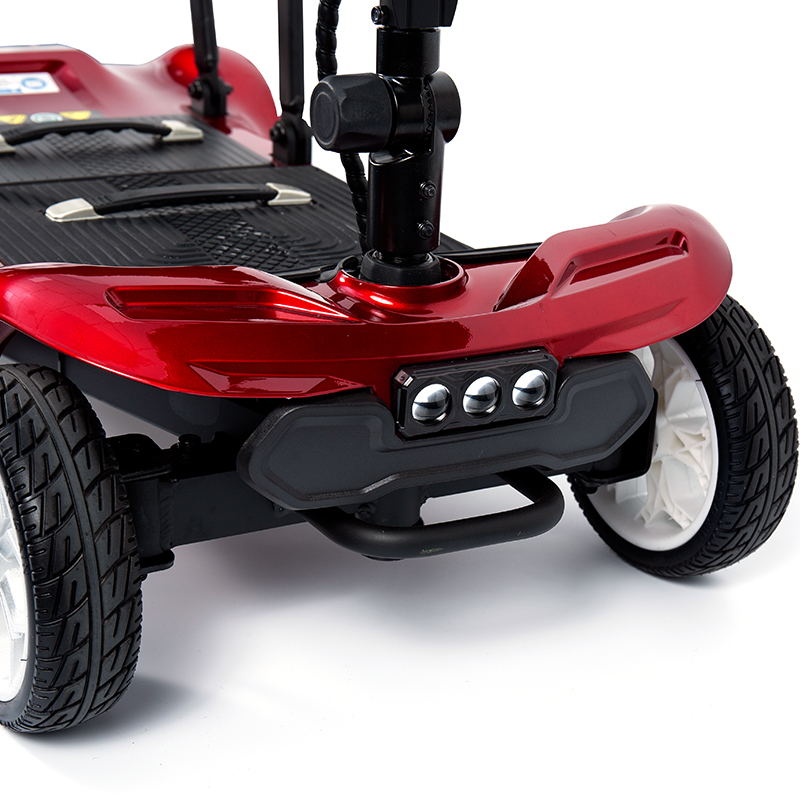 YL-985 Opvouwbare, op batterijen werkende elektrische transportscooter met 4 wielen