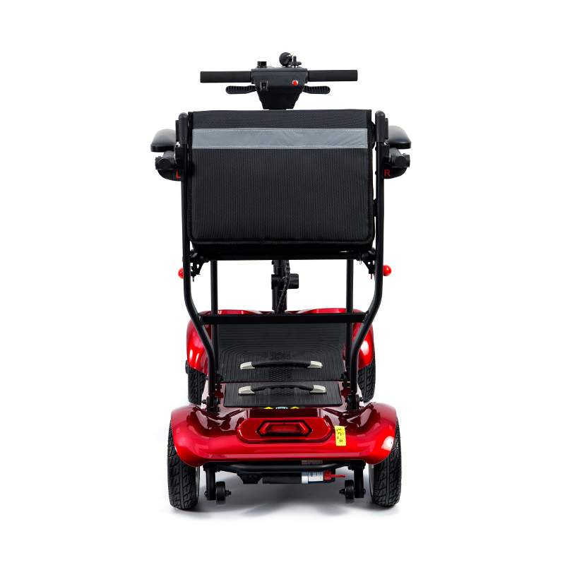 YL-985 Opvouwbare, op batterijen werkende elektrische transportscooter met 4 wielen