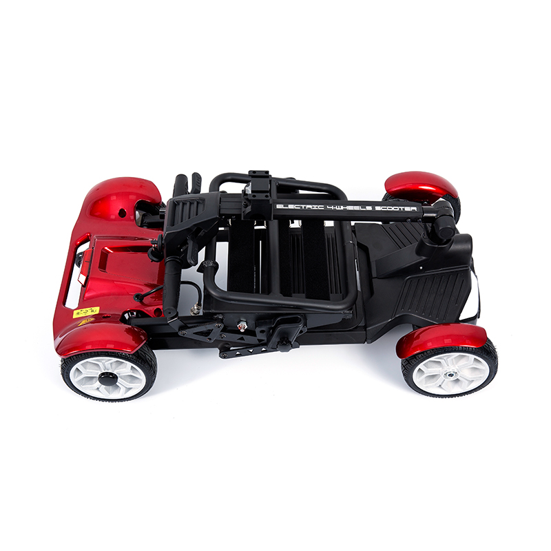 YL-211 4-wielige toeristische elektrische scooter voor senioren met LED-koplamp, mand