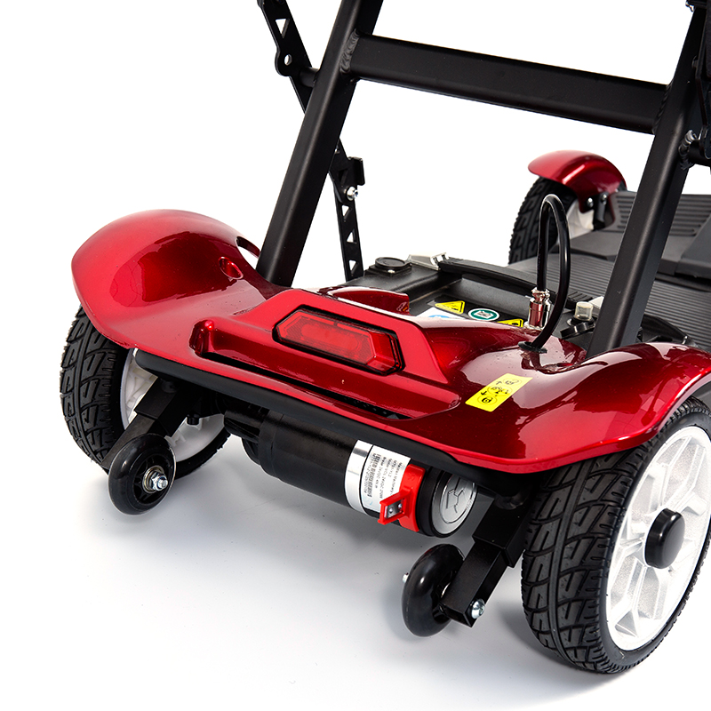 YL-211 4-wielige toeristische elektrische scooter voor senioren met LED-koplamp, mand