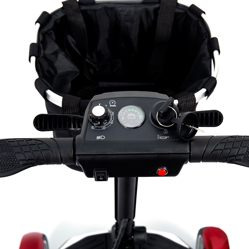 YL-211 4-wielige toeristische elektrische scooter voor senioren met LED-koplamp, mand