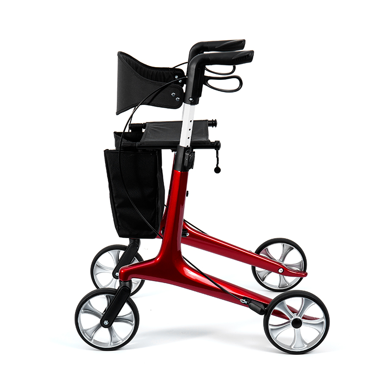 HES-R306 lichtgewicht rollator – opvouwbaar, TPR-wielen, verstelbaar, draagvermogen 150 kg