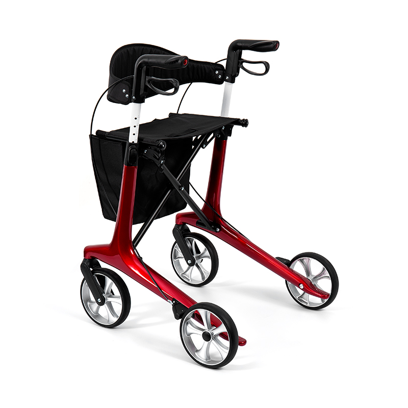 HES-R306 lichtgewicht rollator – opvouwbaar, TPR-wielen, verstelbaar, draagvermogen 150 kg