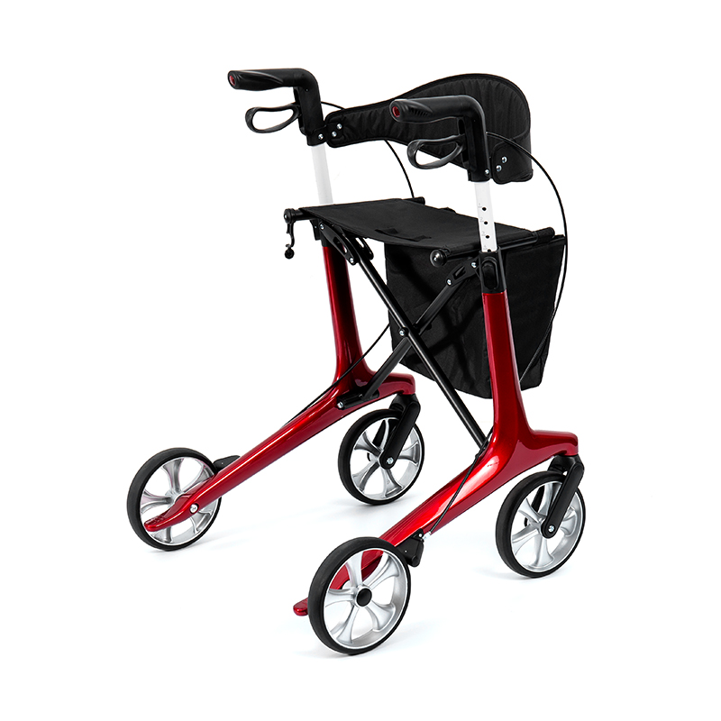 HES-R306 lichtgewicht rollator – opvouwbaar, TPR-wielen, verstelbaar, draagvermogen 150 kg
