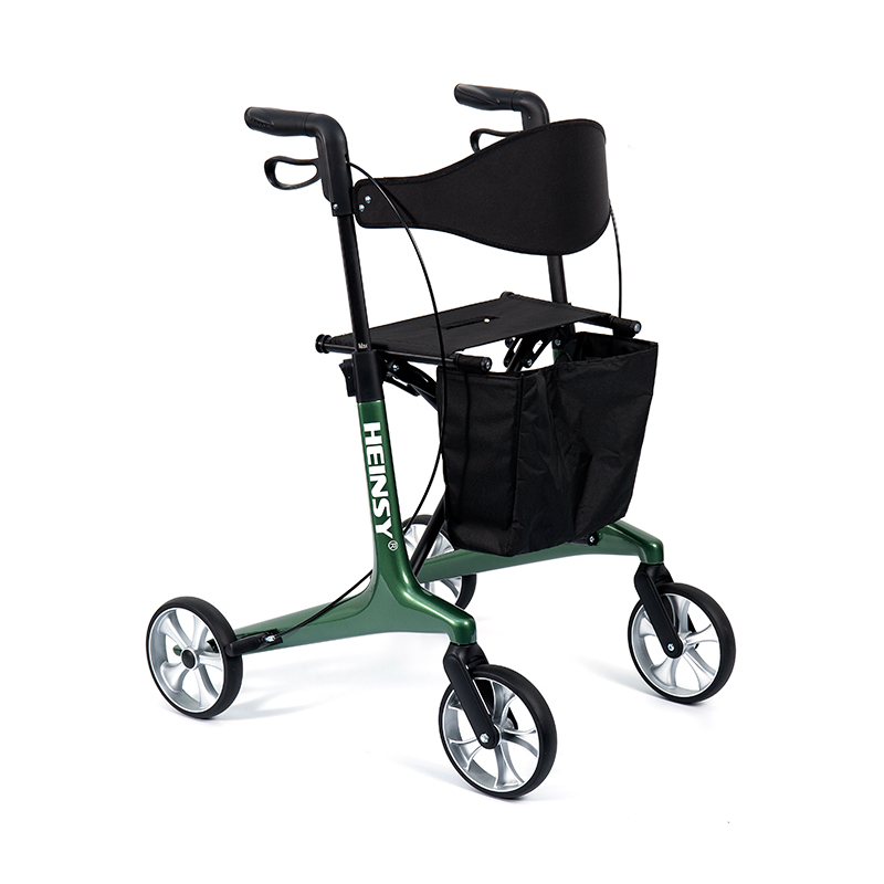 HES-R306 lichtgewicht rollator – opvouwbaar, TPR-wielen, verstelbaar, draagvermogen 150 kg