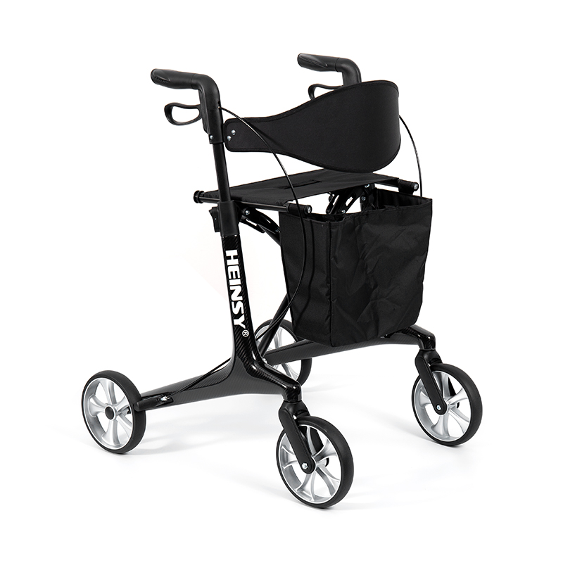 HES-R306 lichtgewicht rollator – opvouwbaar, TPR-wielen, verstelbaar, draagvermogen 150 kg